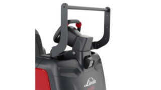 Lisatarvikute hoidikuga komplekteerimistõstuki lähivõte