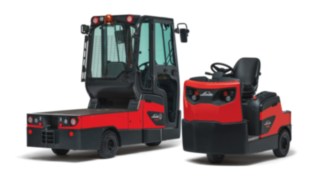 Linde Material Handlingu juhiistmega traktorid P60 – 80 ja platvormvedukid W08