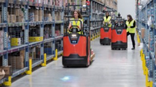 Linde Material Handlingu N20-seeria komplekteerimistõstuk Linde Material Handlingu N20-seeria komplekteerimistõstuk kaubalaos töötamas