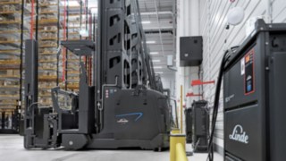 Arvato jaotuskeskuses on kasutusel 17 K seadet firmalt Linde MH. Linde MH K seadmete laadimisjaam