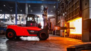 Linde Material Handlingu H160 töötamas.