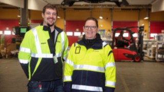 Linde connecti koordinaator Magnus Ragnarsson ja Schenkeri koolitusvolinik Pierre Cauwenbergh. Linde connecti koordinaator Magnus Ragnarsson ja Schenkeri koolitusvolinik Pierre Cauwenbergh.